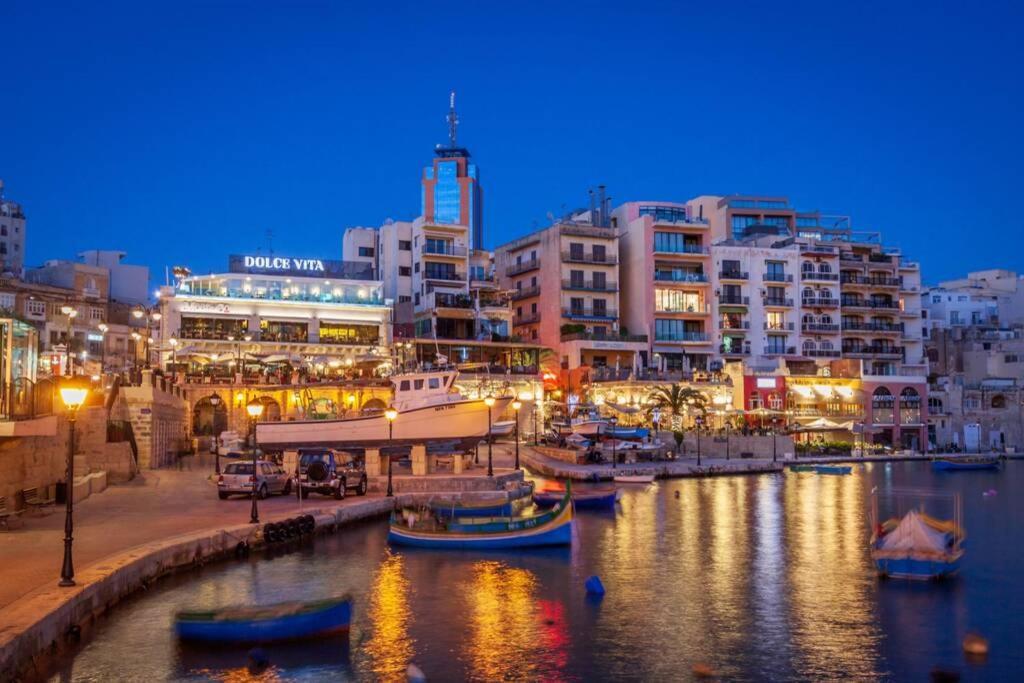 2 Bed Apt In Heart Of St Julians - 5Min From Seafront San Julián Exterior foto